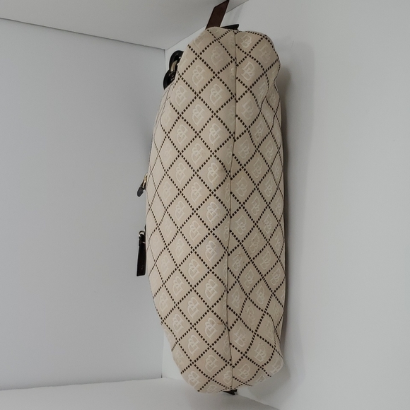 Dooney & Bourke Monogram Women Handbag, Medium, Light Beige and brown - Picture 4 of 16